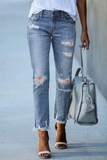 Alexandria Cut Out Jeans, White