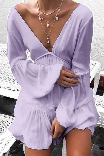 Montserrat summer minidress, lilac