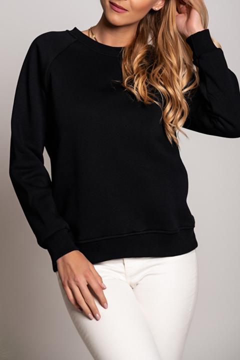 Maliya Long Sleeve Cotton Sport Shirt, Black