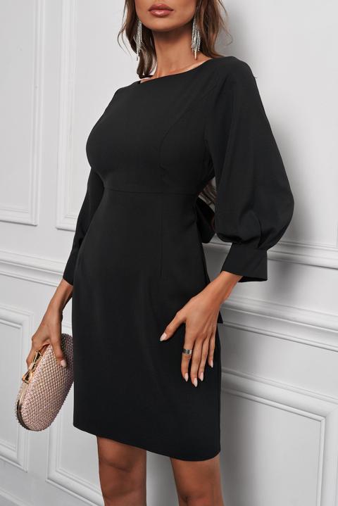 Elegant mini dress Varsavia, black