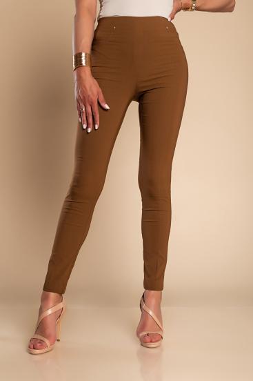 Elegant long trousers Soarisa, brown