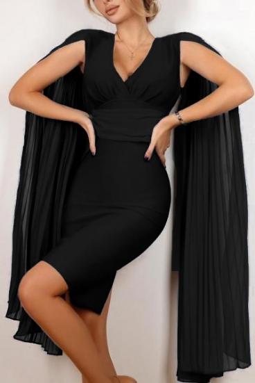 Marseila Slim Fit Elegant Mini Dress, Black