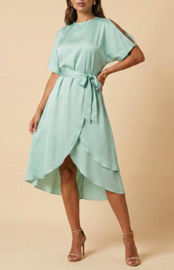 Elegant midi dress with cut-outs Thiena, mint