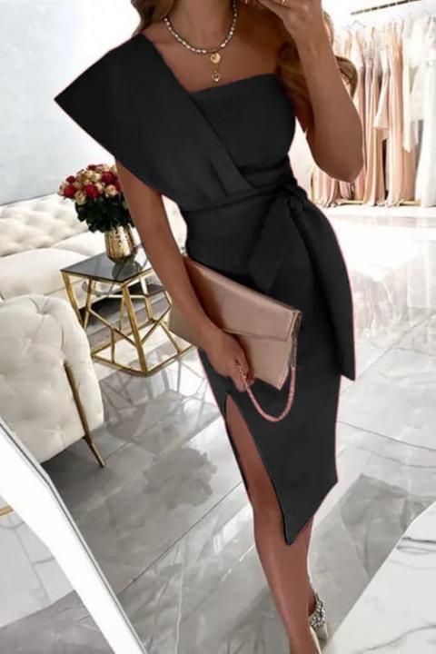 Elegant midi dress Triona, black