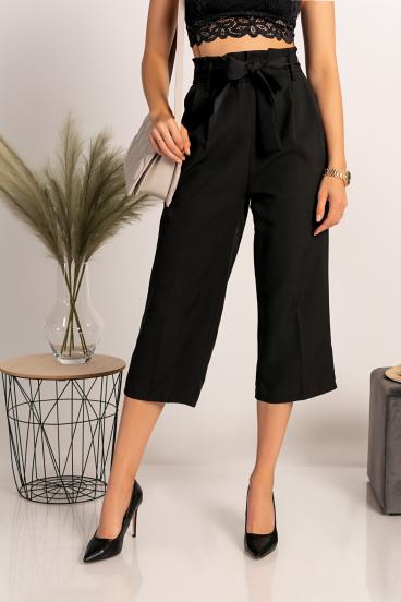 Elegant trousers 7/8 Jimenez, black
