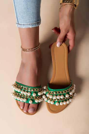 Sandals with decorative details Goiania, green