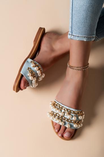 Sandals with decorative details Goiania, blue