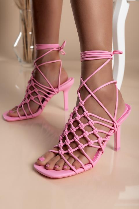 High-heeled sandals Ulla, fuchsia
