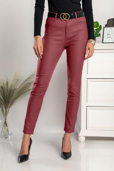 Faux Leather Tight Pants Roda, Red