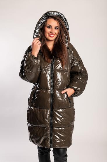 Hooded jacket, military green
