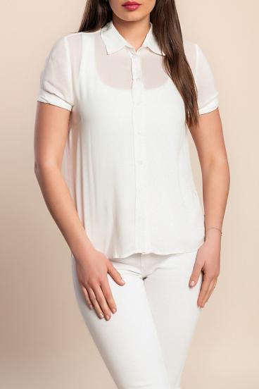 Short-sleeved shirt, white