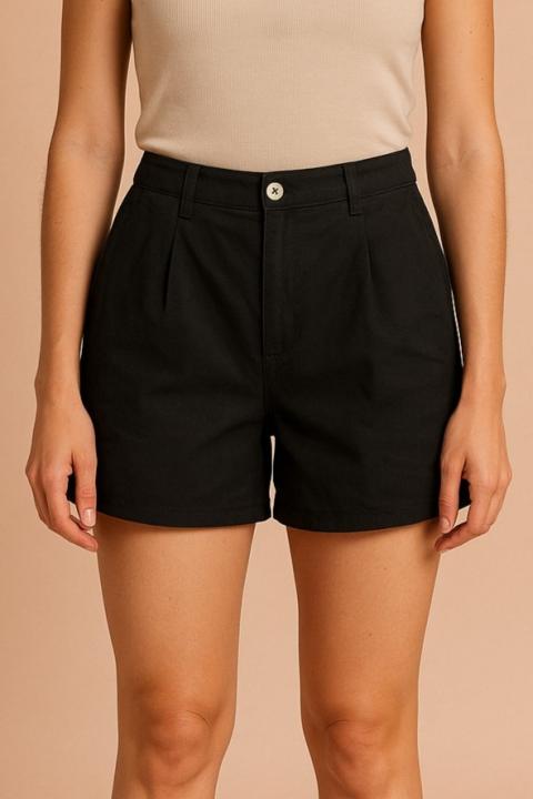 Cotton Shorts, Black