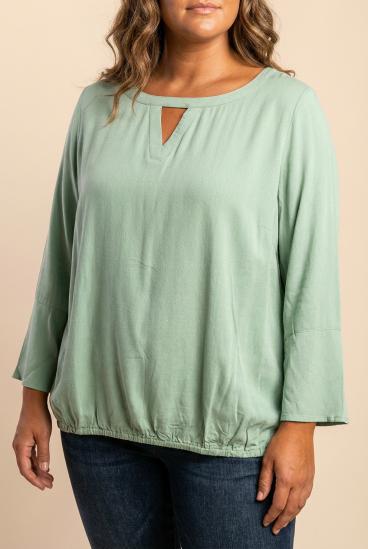 Plus size blouse, mint