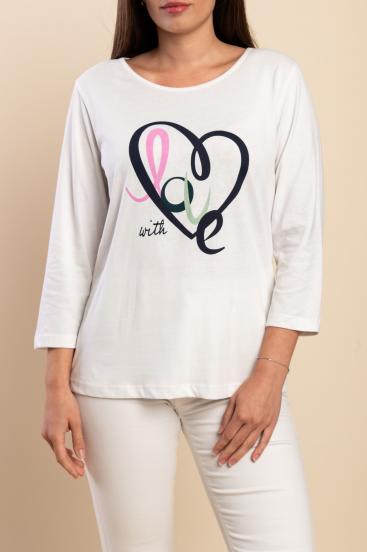 Plus Size Top, White