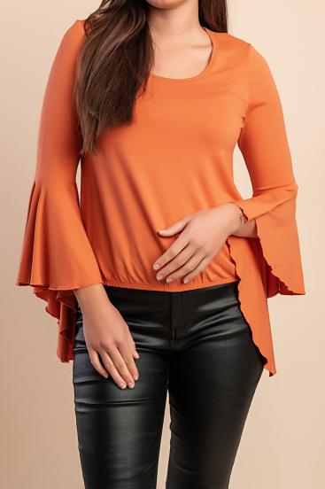 Elegant blouse, orange