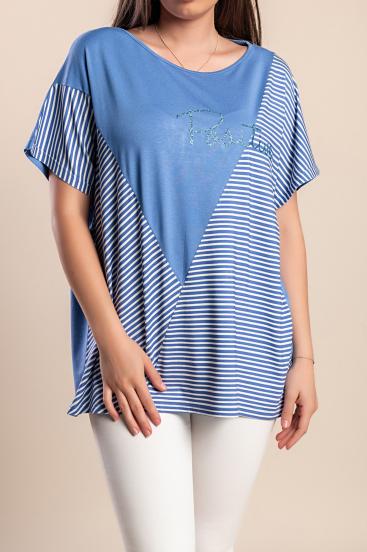 Printed T-shirt, blue