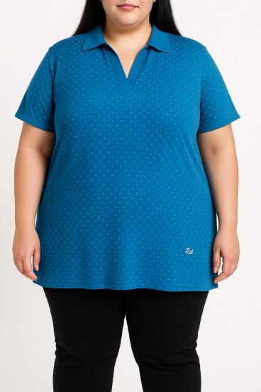 Cotton Polo Shirt, Royal Blue
