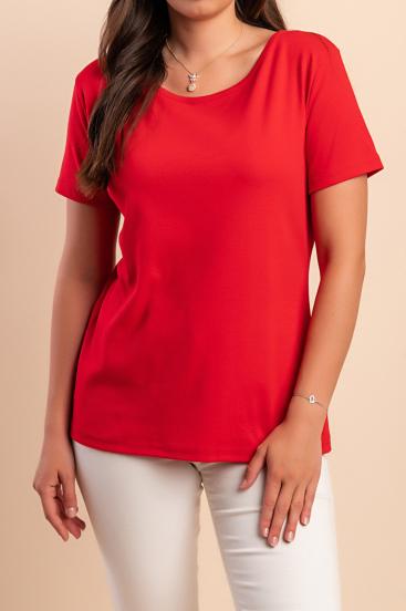 Cotton T-shirt, red