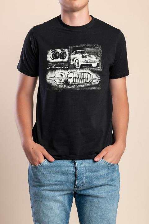 Men's Cotton T-Shirt, Black