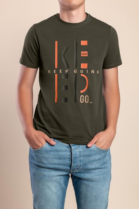 Men's cotton t-shirt, olive