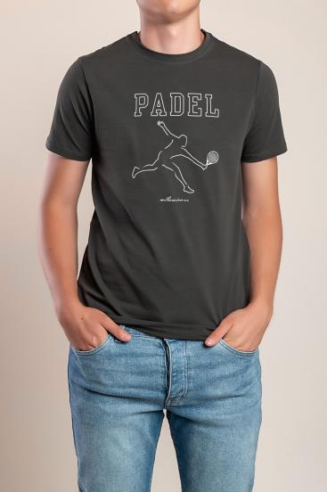 Men's cotton t-shirt, gray