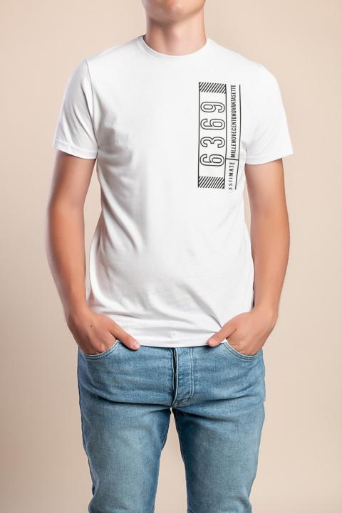 Men's cotton t-shirt, white