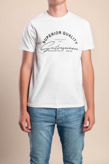 Men's cotton t-shirt, white