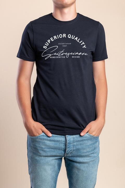 Men's Cotton T-Shirt, Dark Blue