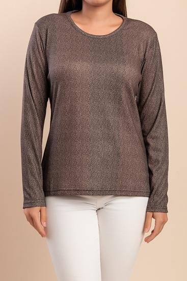 Long-sleeved T-shirt, brown