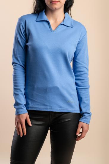 Cotton Polo Shirt, Blue