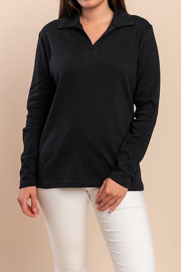 Long-sleeved T-shirt, black