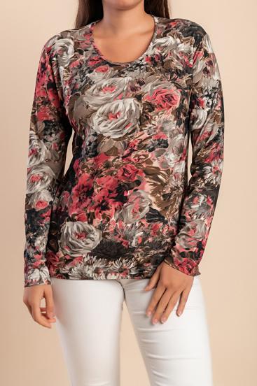 Printed Top, pink