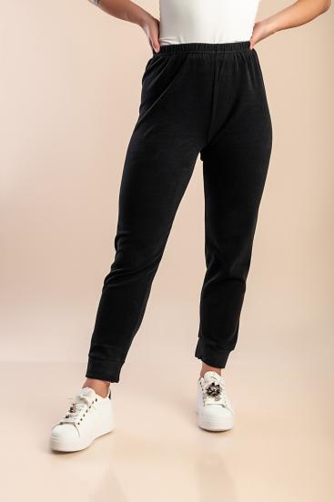 Sports cotton pants, black