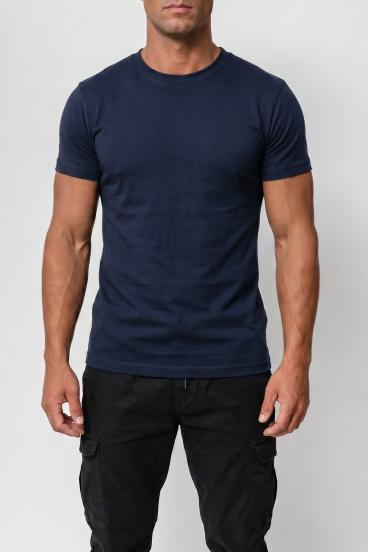 Men's Cotton T-Shirt, Dark Blue