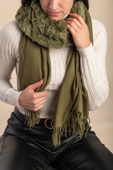 Winter scarf, olive