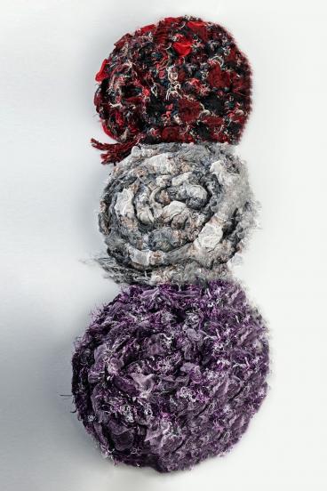 Set of 3 scarves, multicolored