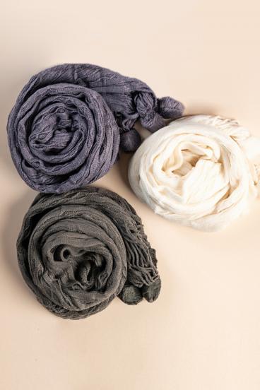 Set of 3 scarves, multicolored