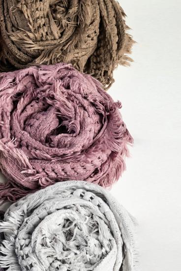 Set of 3 scarves, multicolored