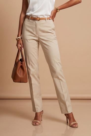 Elegant Long Pants, Beige