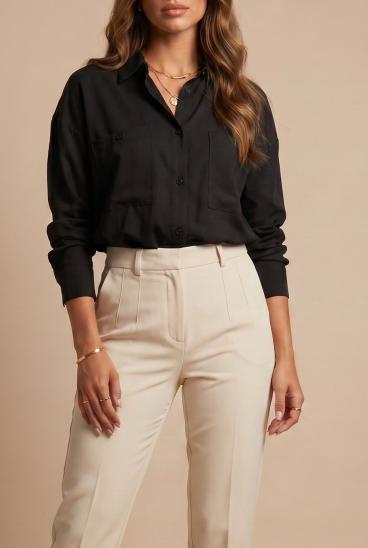 Viscose Shirt, Black