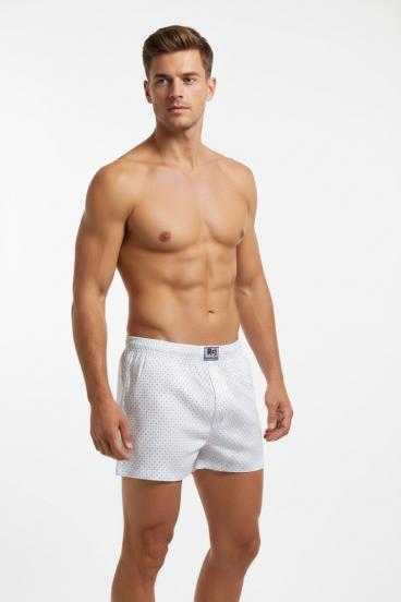 Men's Cotton Boxer Shorts, White