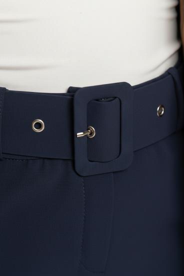 Belt with buckle, dark blue