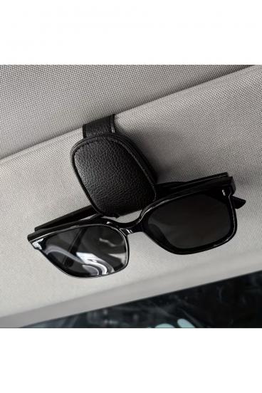 Practical Sunglasses Holder with Magnetic Closure for Car Sun Visor