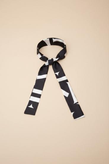 Belt with print, black