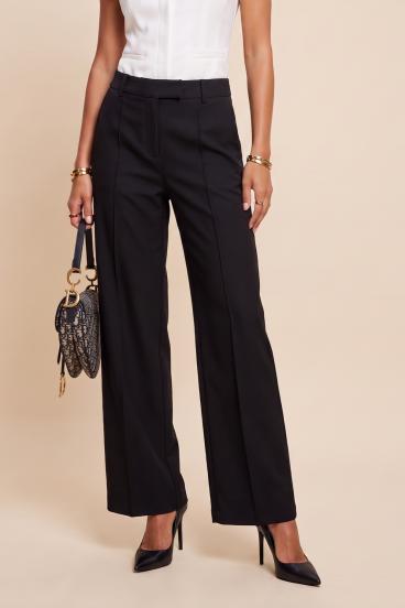 Elegant Wide Pants "Soft Wide", Black