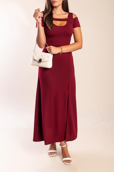 NESSA DRESS - BURGUNDY