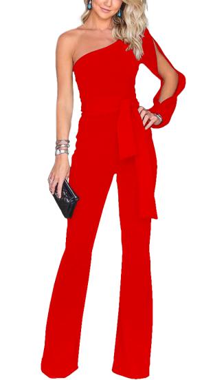 CHARLEE JUMPSUIT - RED